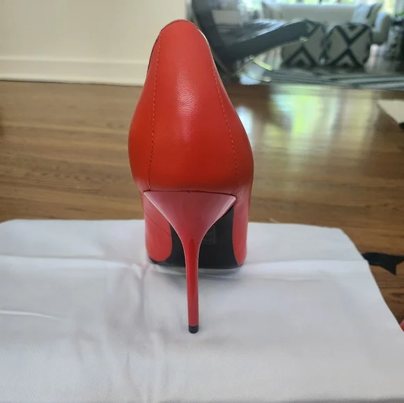 Reiss Women's Red Orange Bramley Stiletto 40 NWT - Picture 6 of 12